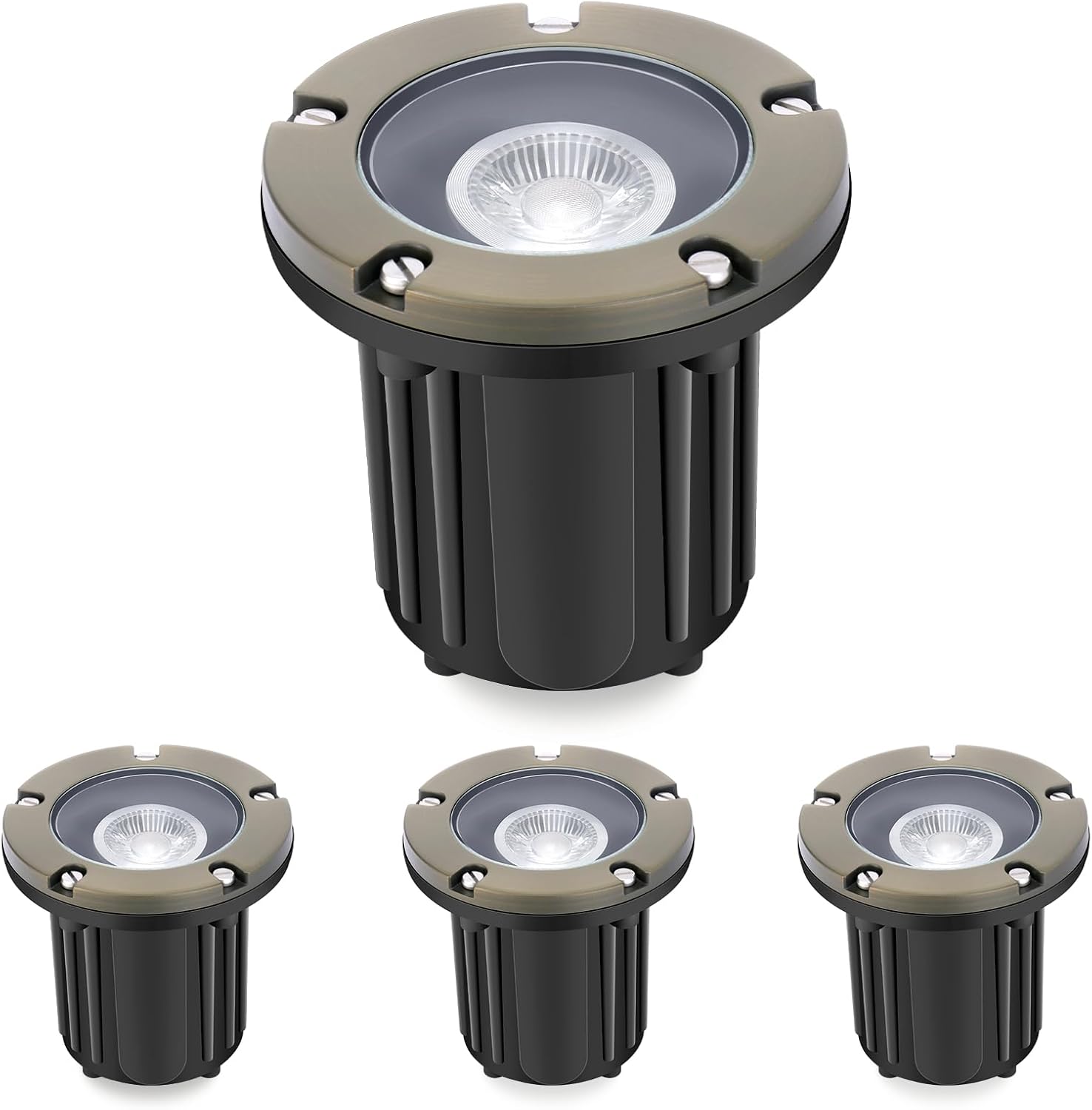 Outdoor Lighting Ground Fixtures - 12V Wired Waterproof In Ground Outdoor