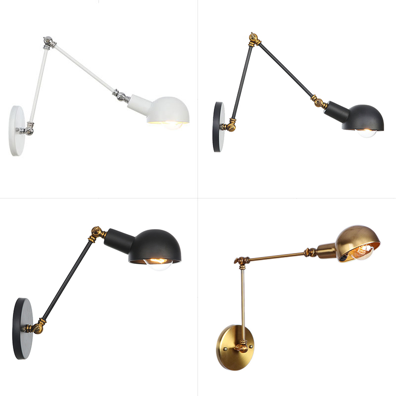 Outdoor Lighting Up And Down - Industrial Adjustable Swing Arm Wall Lamp