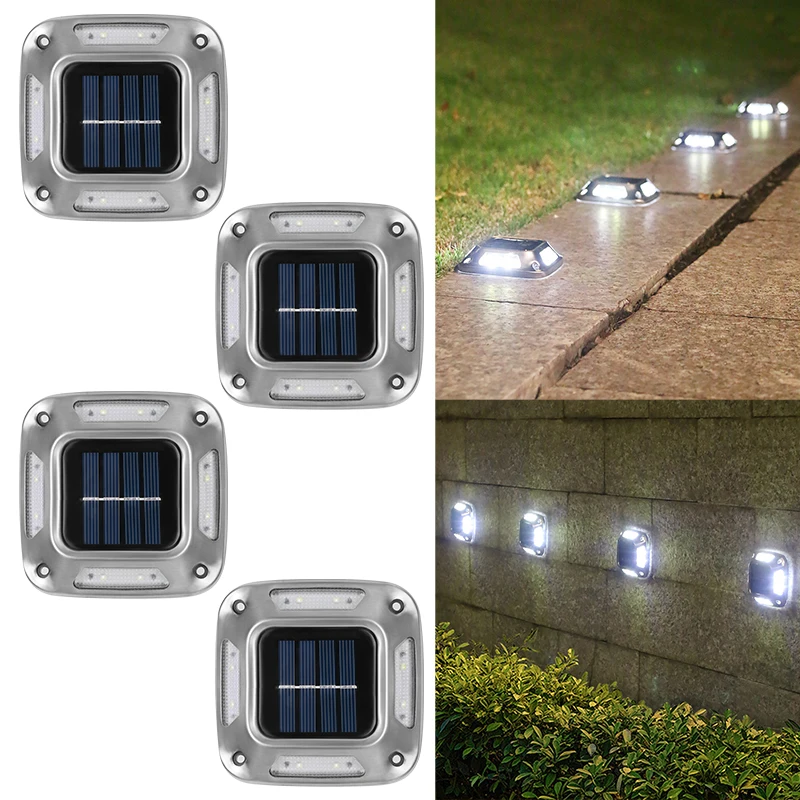 Xl Outdoor Lighting - 8LED Solar Driveway Light Outdoor Garden