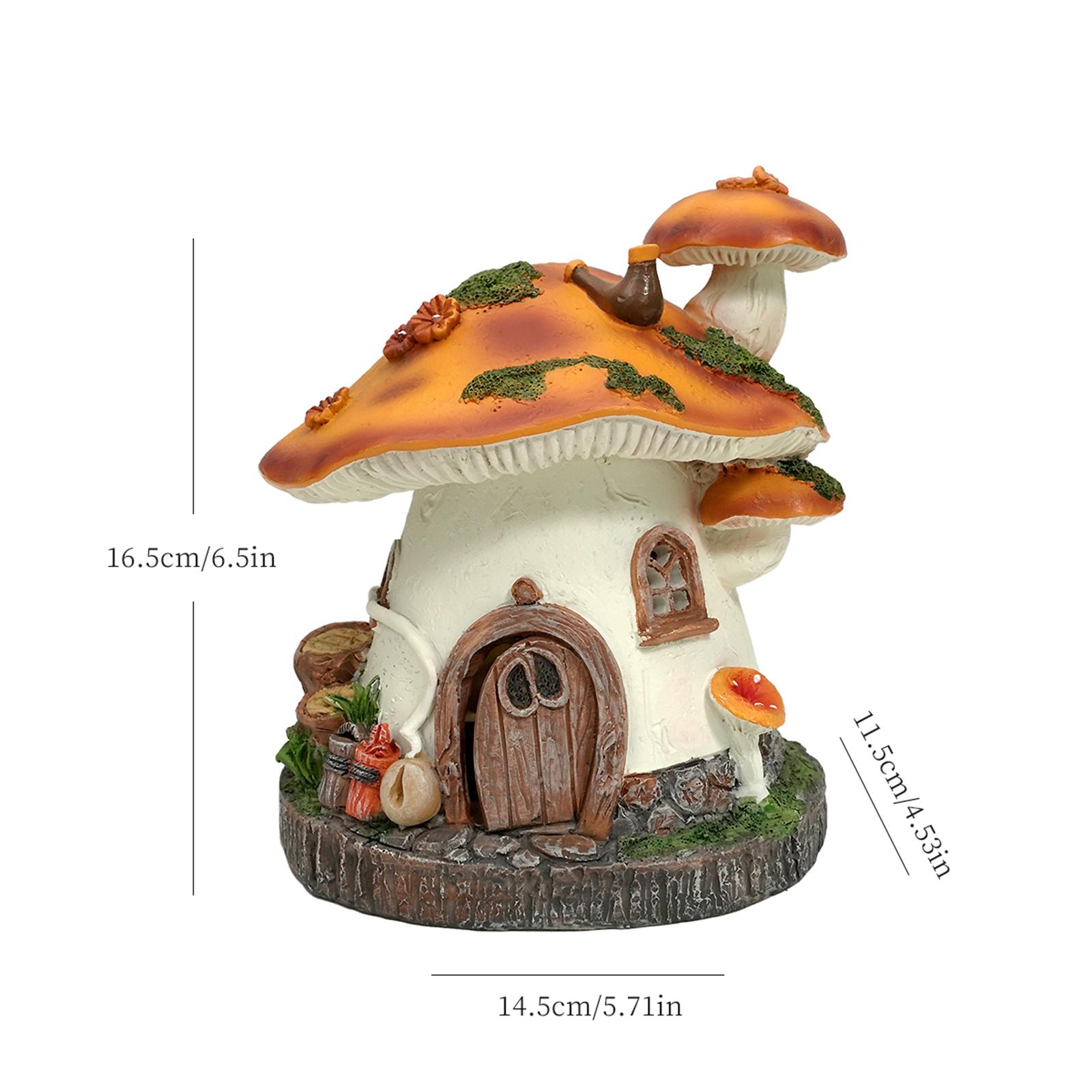 Outdoor Lighting Unique - Mushroom House Statue Solar Light, Unique,