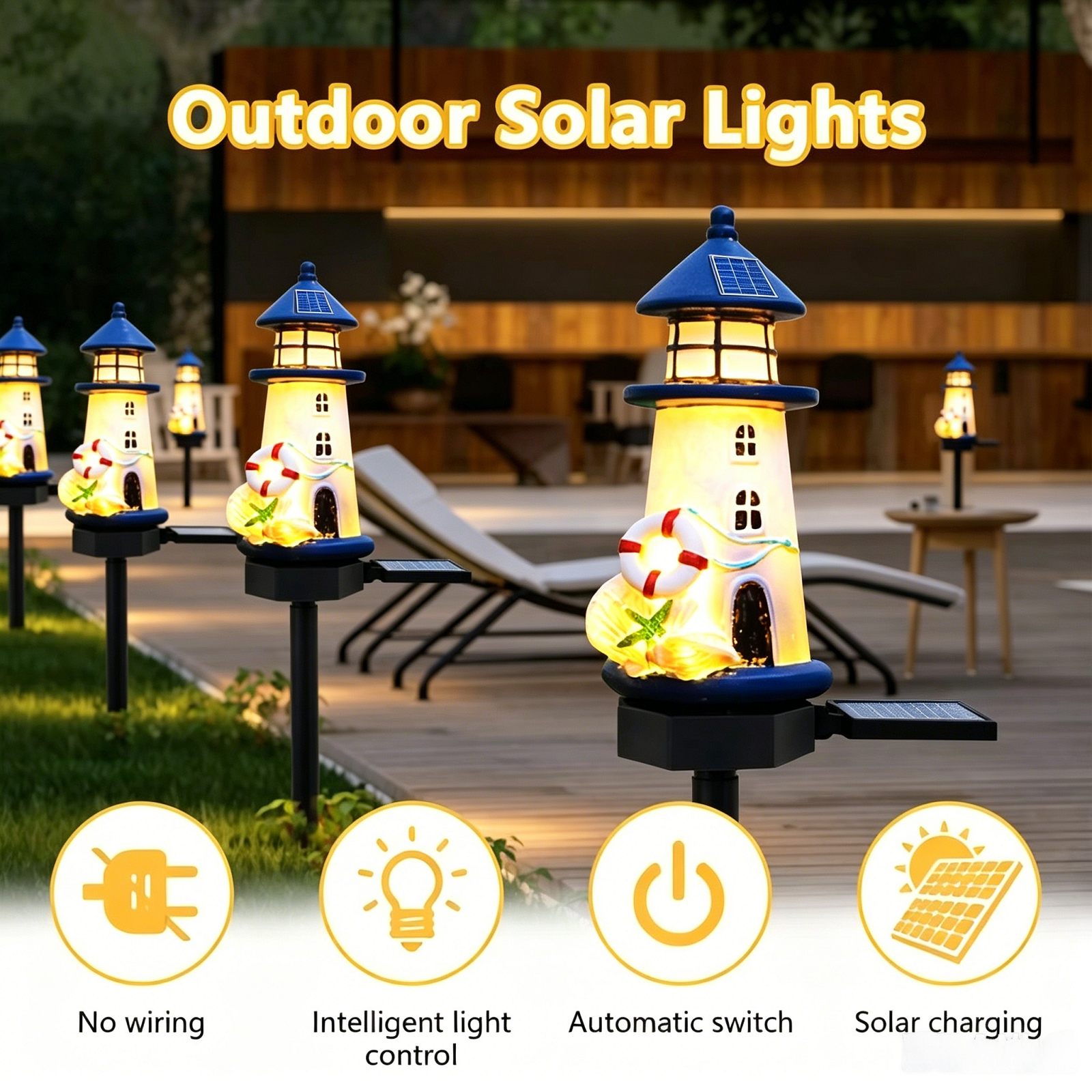 Outdoor Lighting Unique - Solar Lawn Light Unique Waterproof Patio