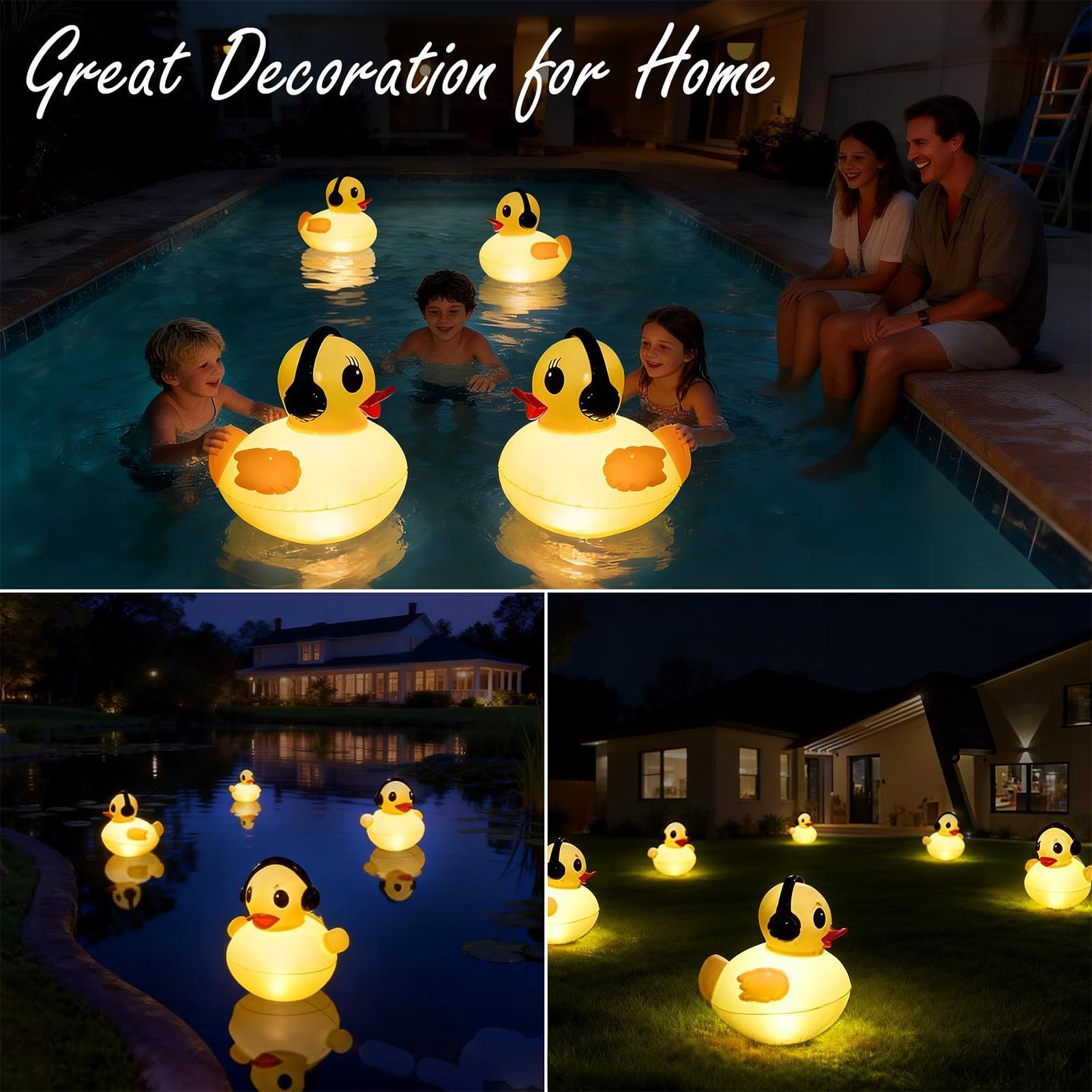 Outdoor Lighting Yard Decoration - Floating Pool Lights Automatic Inflatable Vibrant