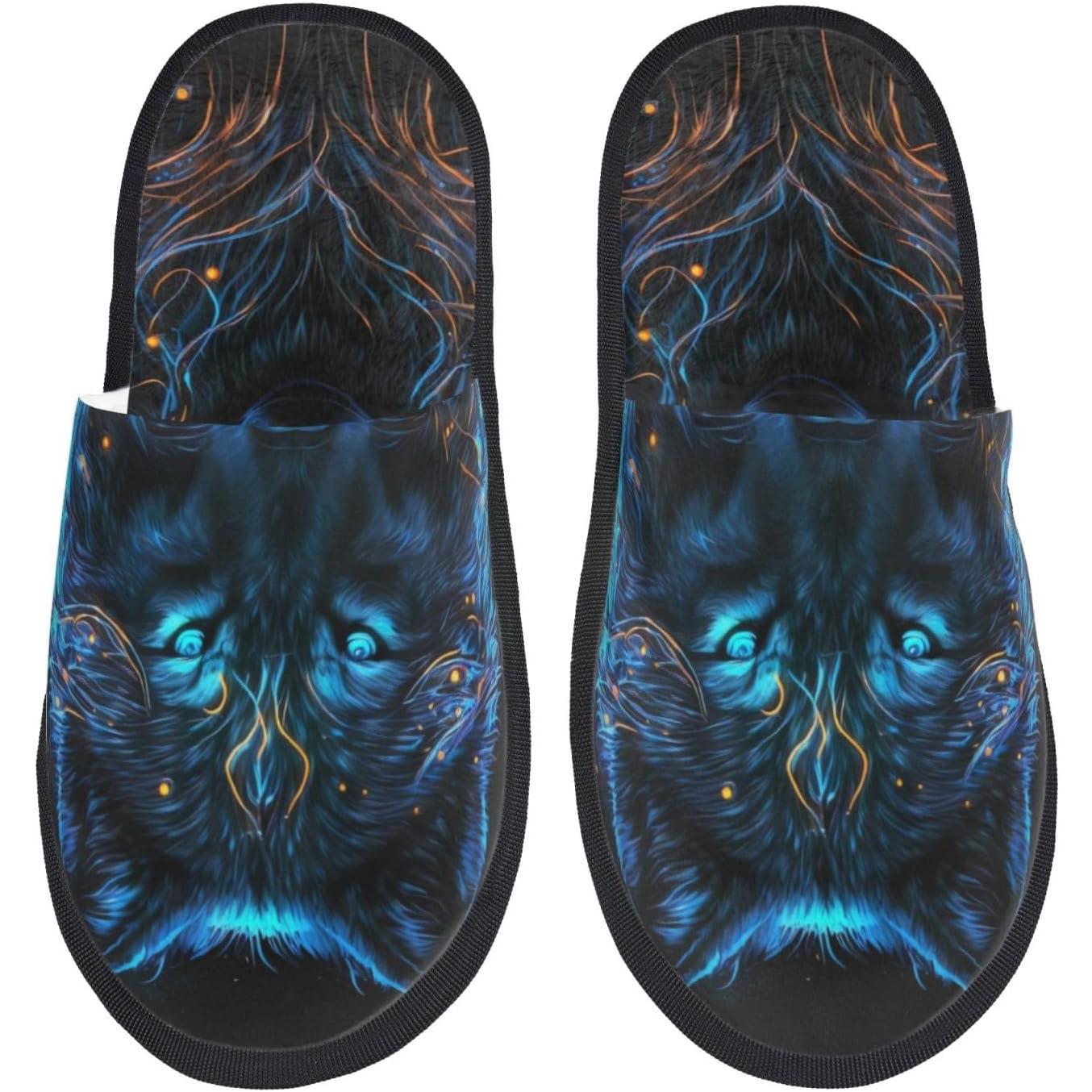 Cool Blue Light Wolf Print Wom - Outdoor Lighting On House ulasan dan harga