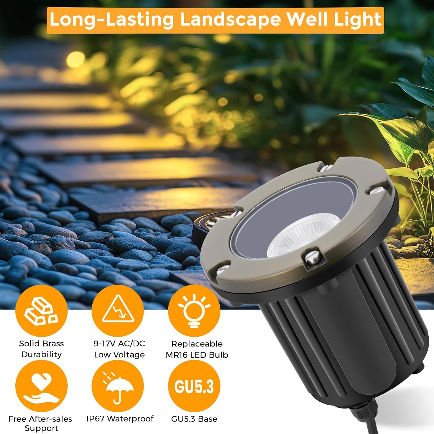 12V Wired Waterproof In Ground - Outdoor Lighting Ground Fixtures ulasan dan harga