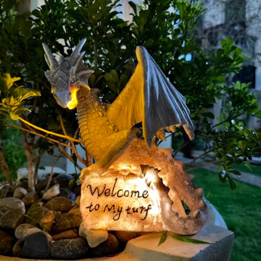 Garden Large Dragon Statue Sol - Outdoor Lighting Unique ulasan dan harga