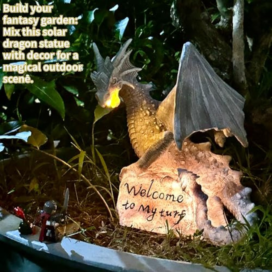 Garden Large Dragon Statue Sol - Outdoor Lighting Unique ulasan dan harga