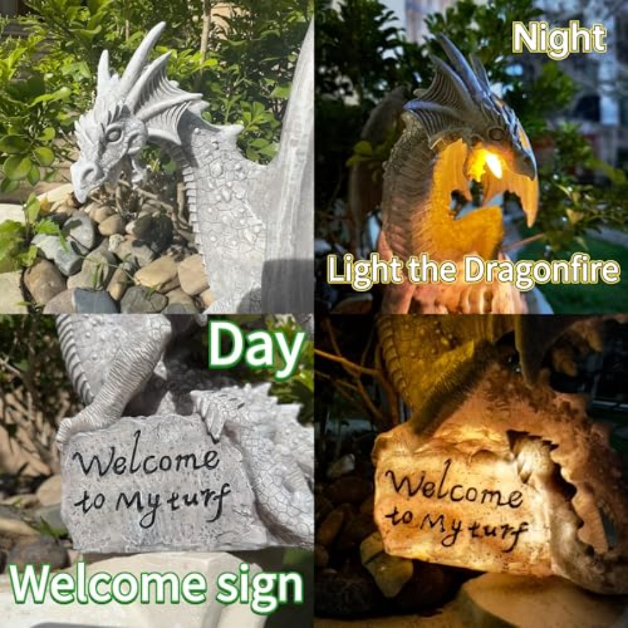 Garden Large Dragon Statue Sol - Outdoor Lighting Unique ulasan dan harga