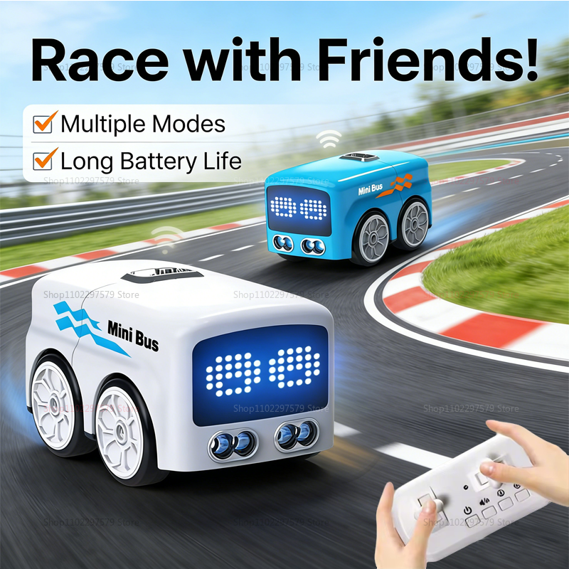 RC Mini Bus for Kids Gesture C - Outdoor Lighting Expressions ulasan dan harga