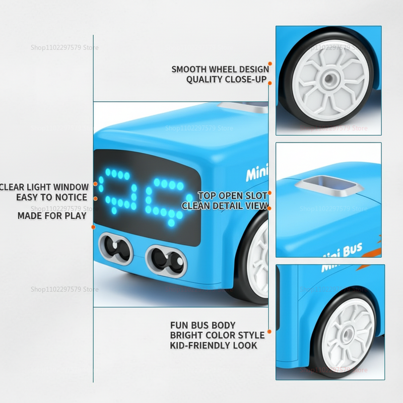 RC Mini Bus for Kids Gesture C - Outdoor Lighting Expressions ulasan dan harga