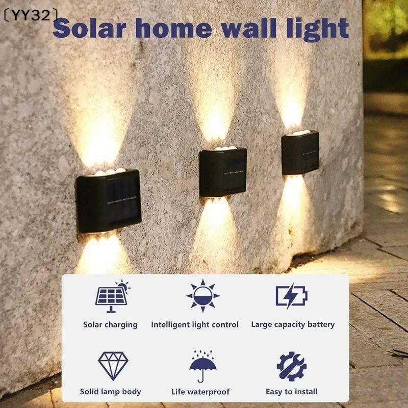 4-10 LED Solar Lamp Outdoor Wa - Outdoor Lighting Up And Down ulasan dan harga