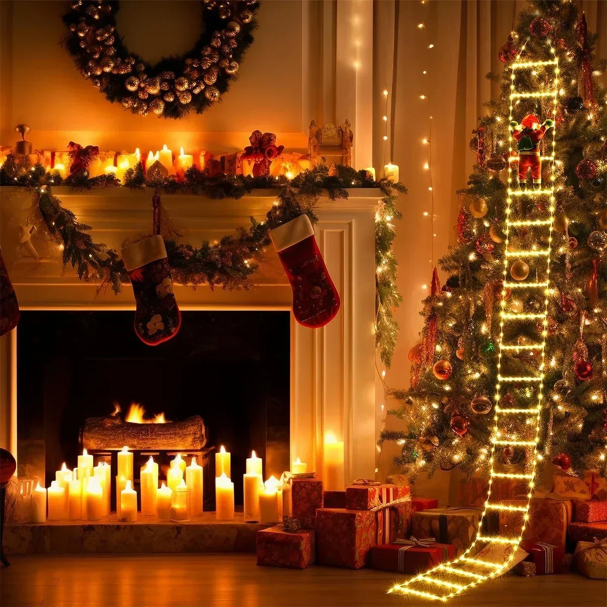 LED Ladder Light for Santa Cla - Outdoor Lighting Xmas ulasan dan harga
