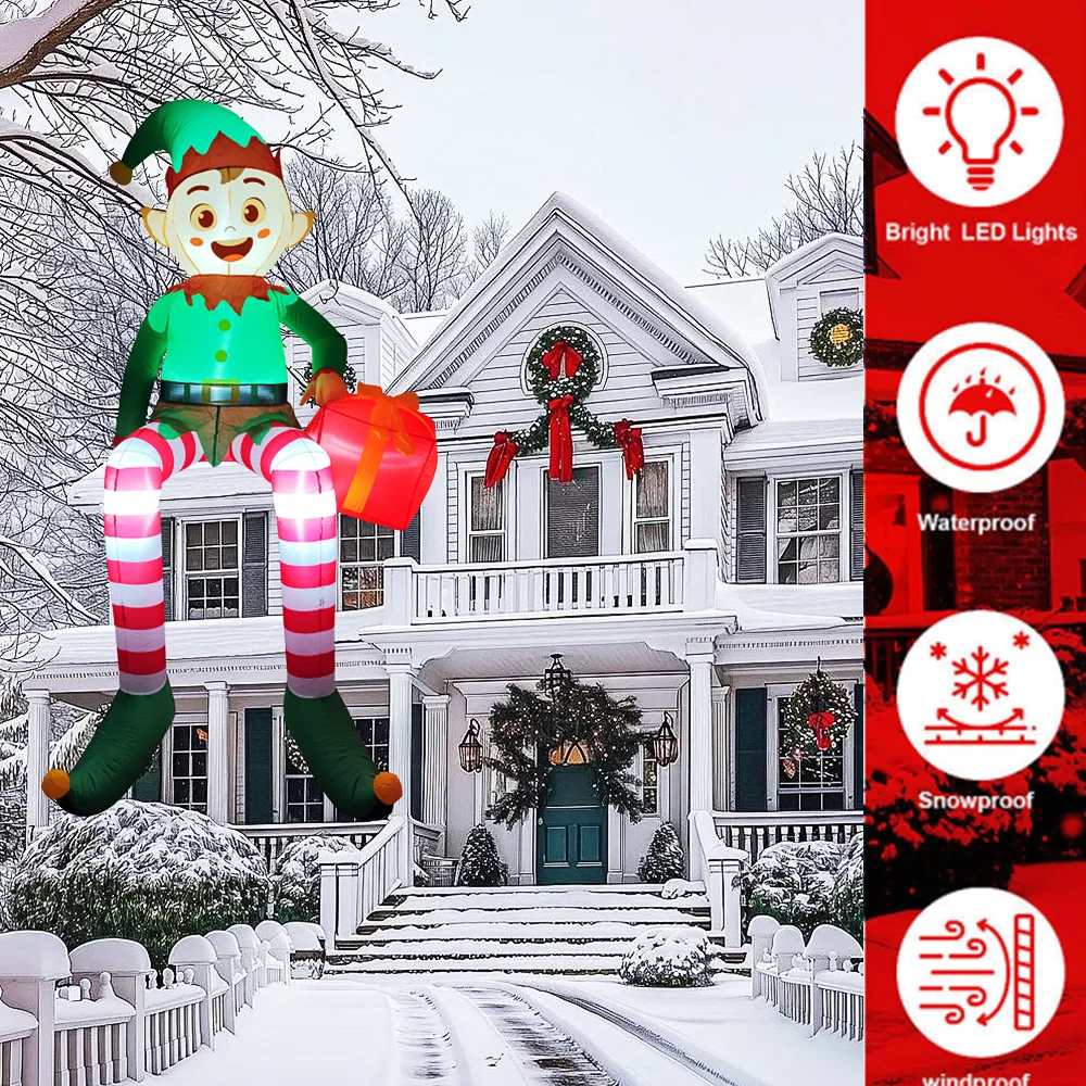 8FT Christmas Inflatable Trim  - Outdoor Lighting Xmas ulasan dan harga