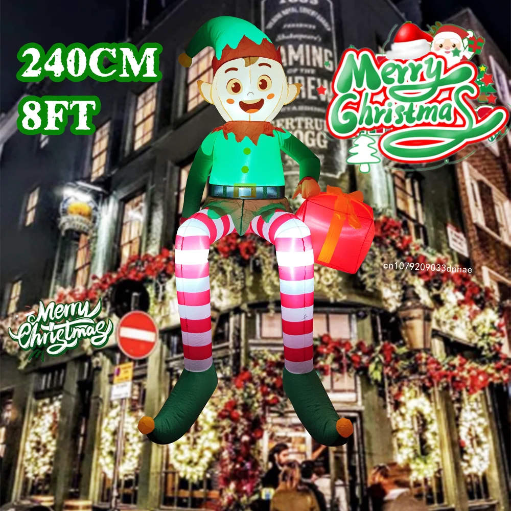 8FT Christmas Inflatable Trim  - Outdoor Lighting Xmas ulasan dan harga
