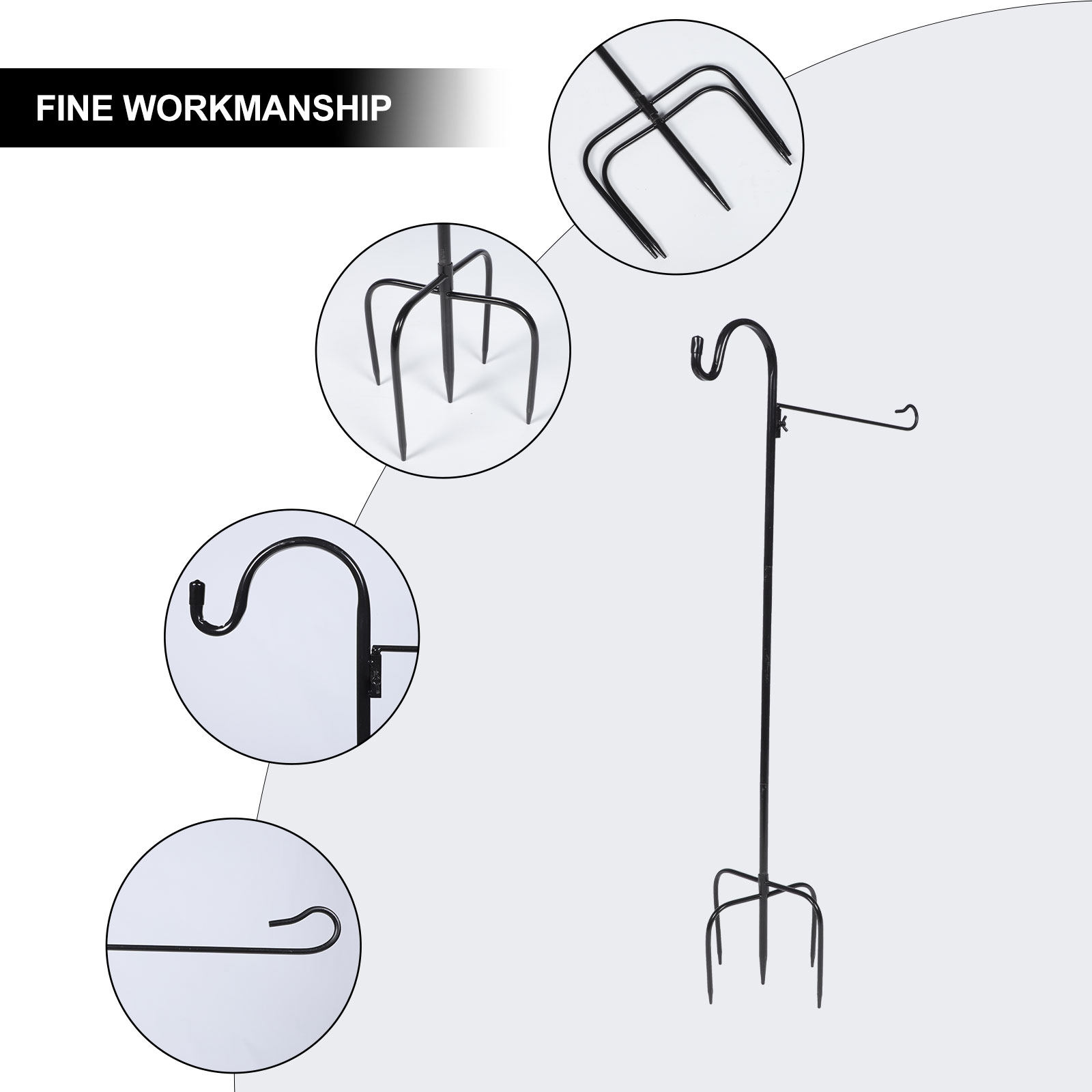 Premium Iron Shepherd Hook Upr - Outdoor Lighting Ground Fixtures ulasan dan harga