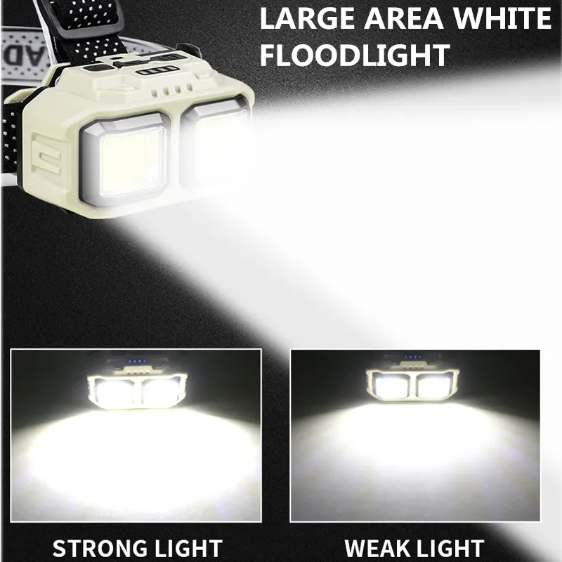 COB LED Headlamp Rechargeable  - Outdoor Lighting Repair ulasan dan harga