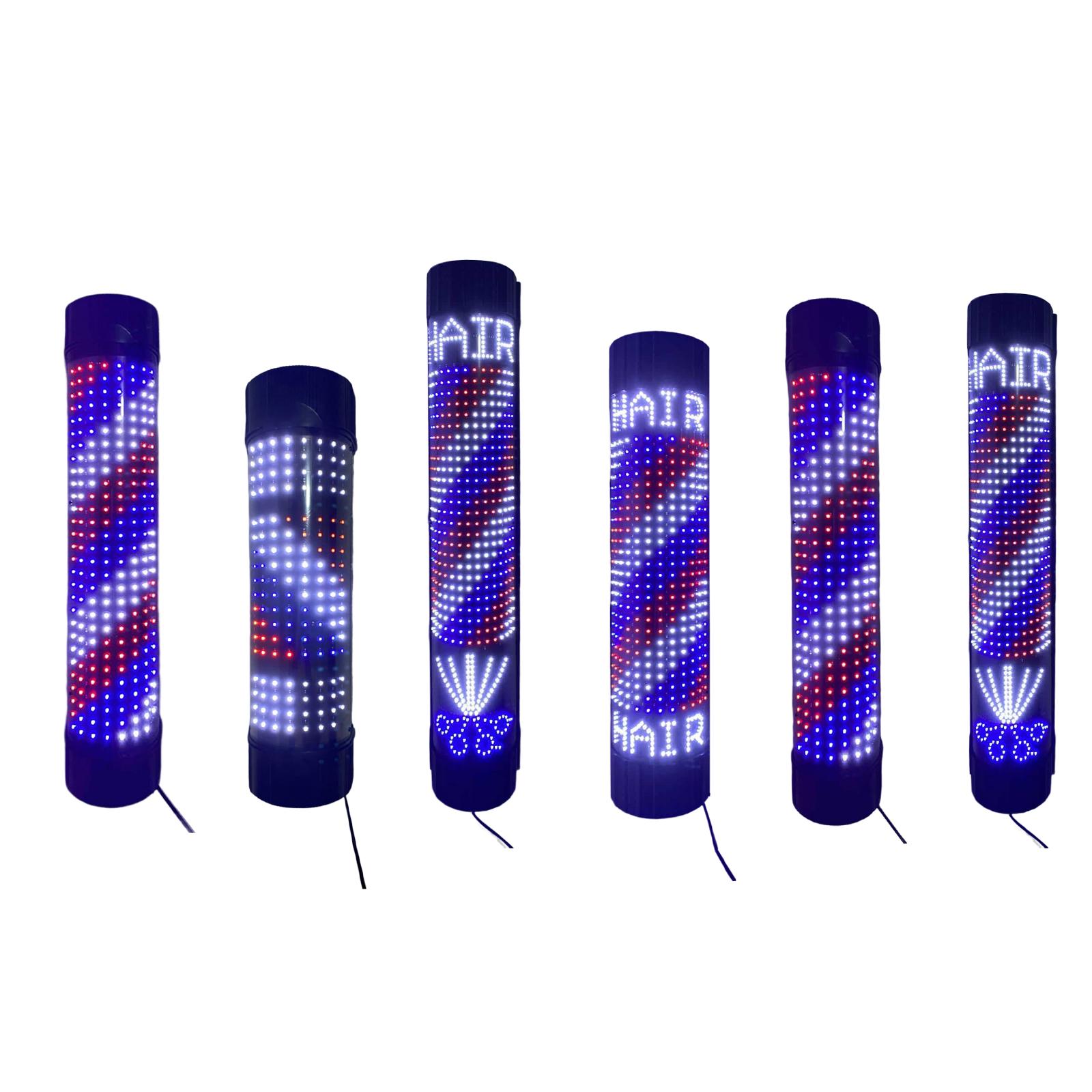 Barber Pole LED Light Rotating - Outdoor Lighting On House ulasan dan harga