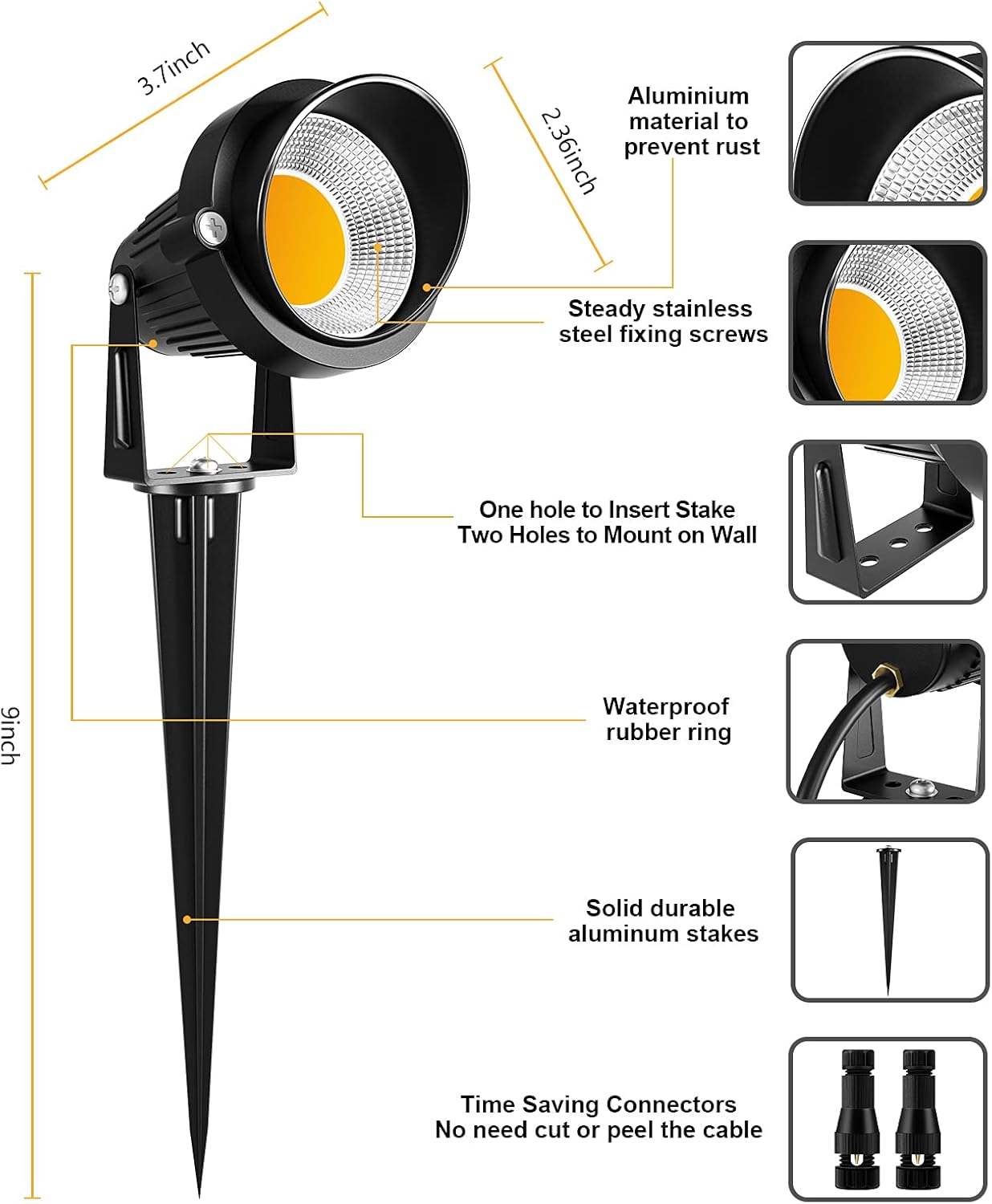 10W LED Landscape Lights with  - Outdoor Lighting For Garden ulasan dan harga