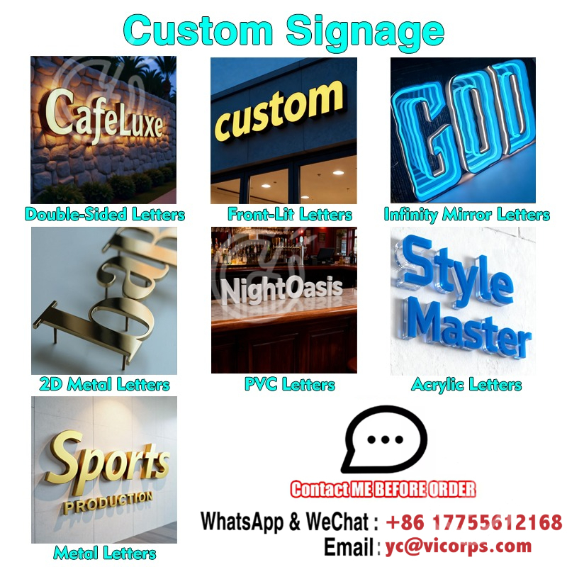 Custom Acrylic Signs Sign Led  - Outdoor Lighting Design ulasan dan harga