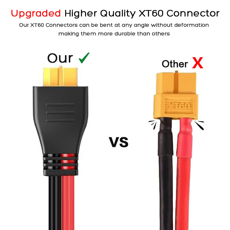 3m 1.5m 12AWG XT60 Female to S - Outdoor Lighting Extension Cable ulasan dan harga