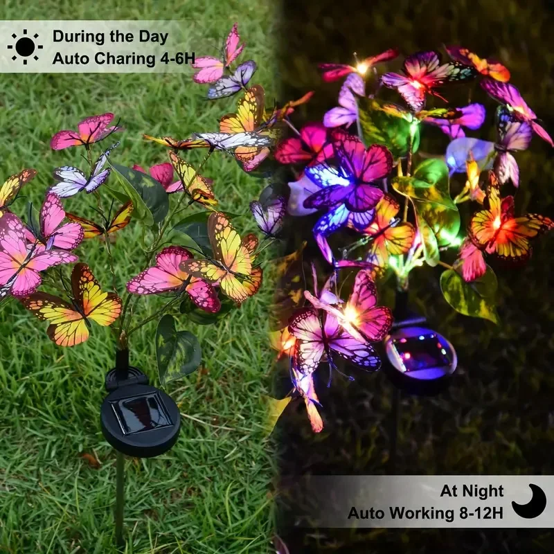 Solar LED Butterfly Garden Lig - Outdoor Lighting Xmas ulasan dan harga