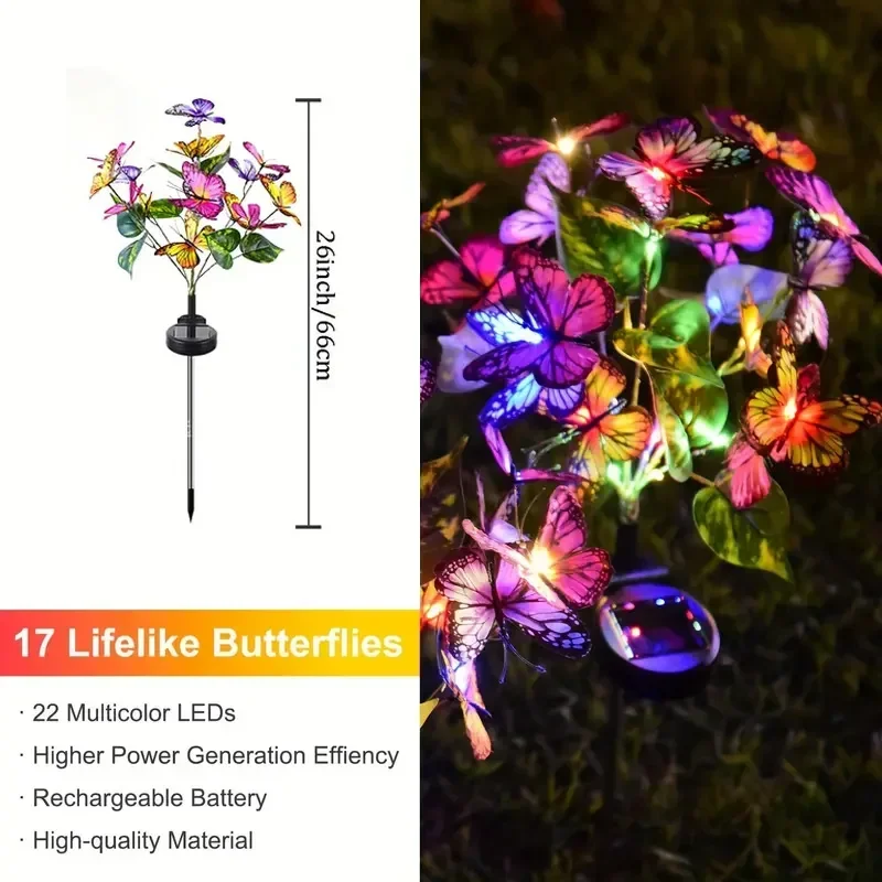 Solar LED Butterfly Garden Lig - Outdoor Lighting Xmas ulasan dan harga