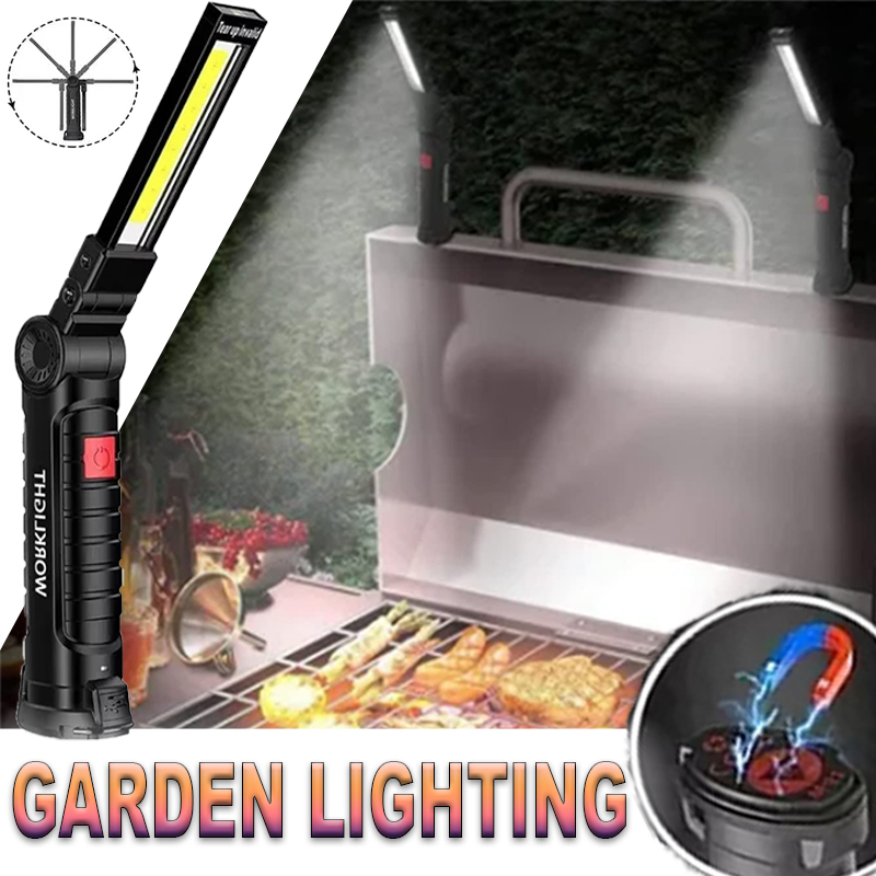 Portable LED Flashlight with M - Outdoor Lighting Beacon ulasan dan harga