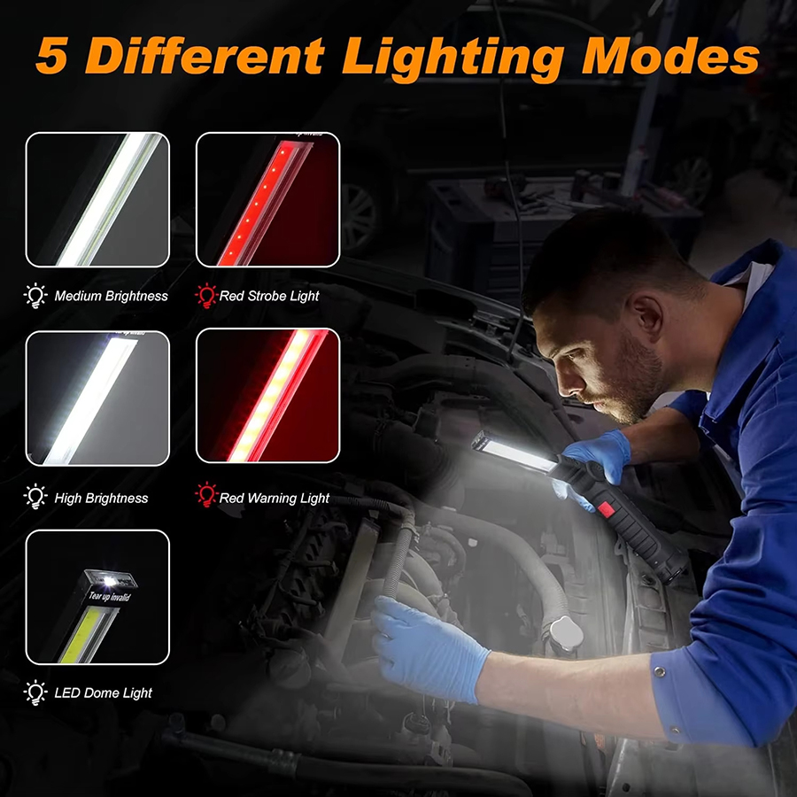 Portable LED Flashlight with M - Outdoor Lighting Beacon ulasan dan harga