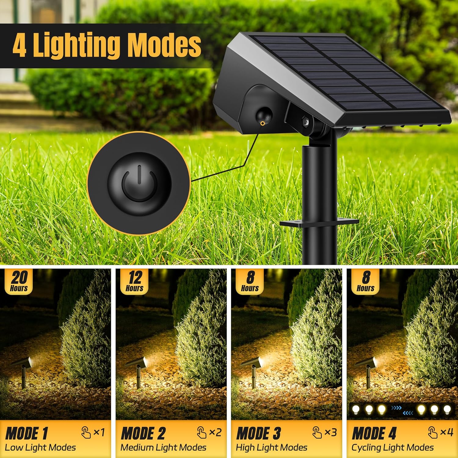 Solar Spot Lights Outdoor, 10  - Outdoor Lighting Spotlight ulasan dan harga