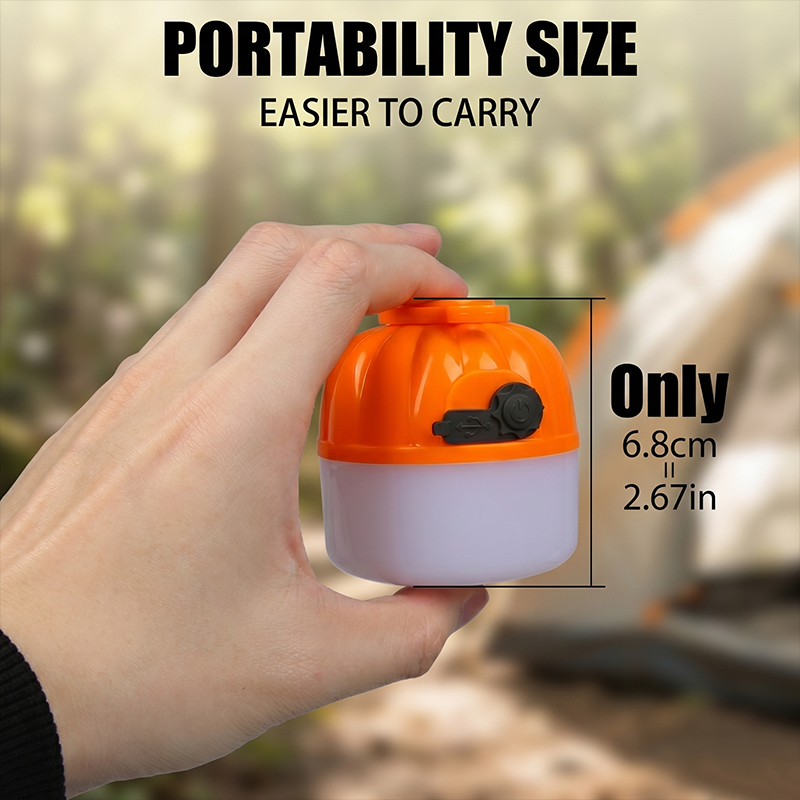 Mini Portable LED Pumpkin Bulb - Outdoor Lighting Beacon ulasan dan harga
