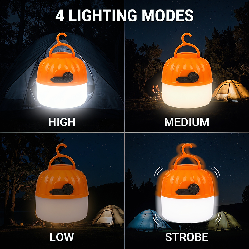 Mini Portable LED Pumpkin Bulb - Outdoor Lighting Beacon ulasan dan harga