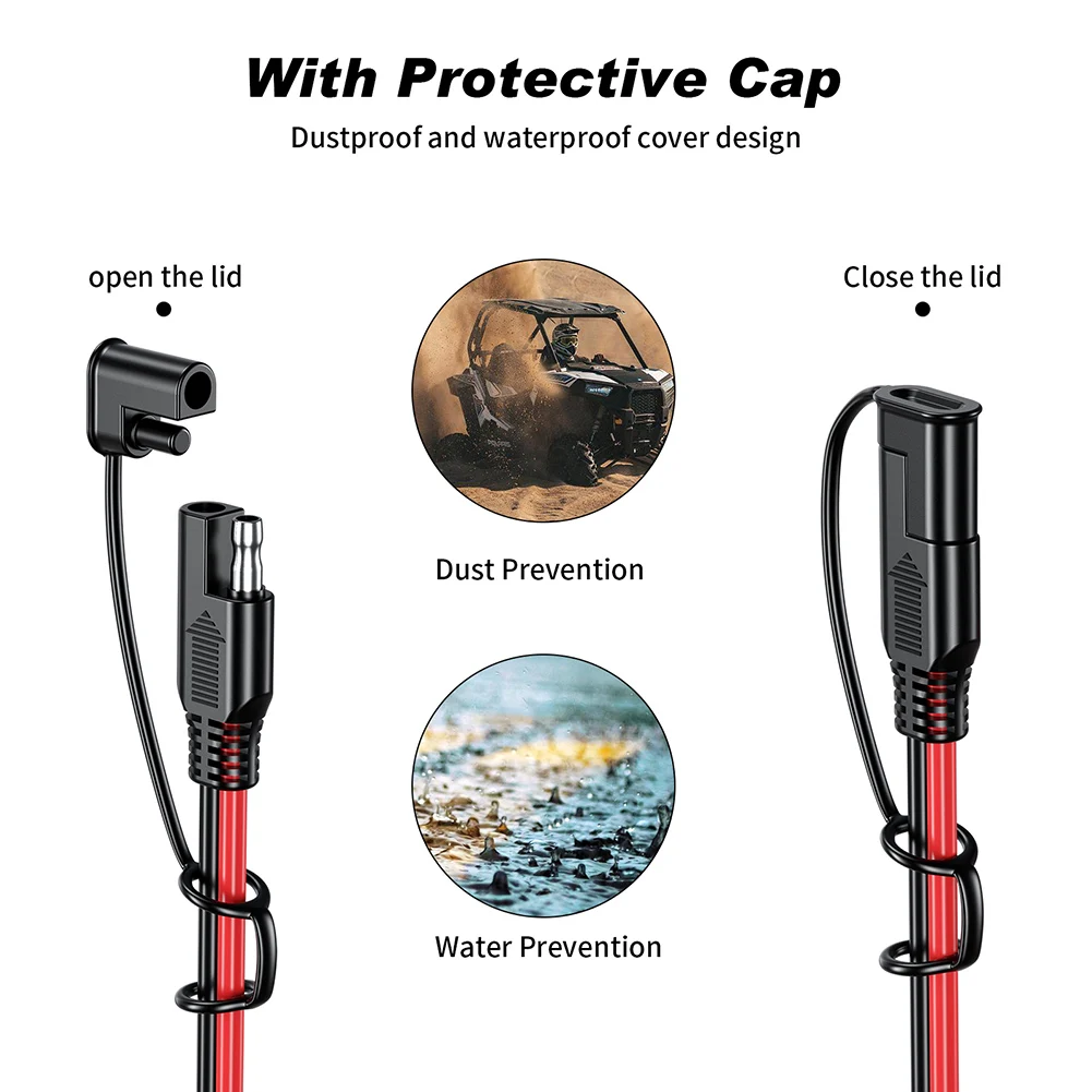 1/4/6/8M SAE to SAE 12V-36V Po - Outdoor Lighting Extension Cable ulasan dan harga