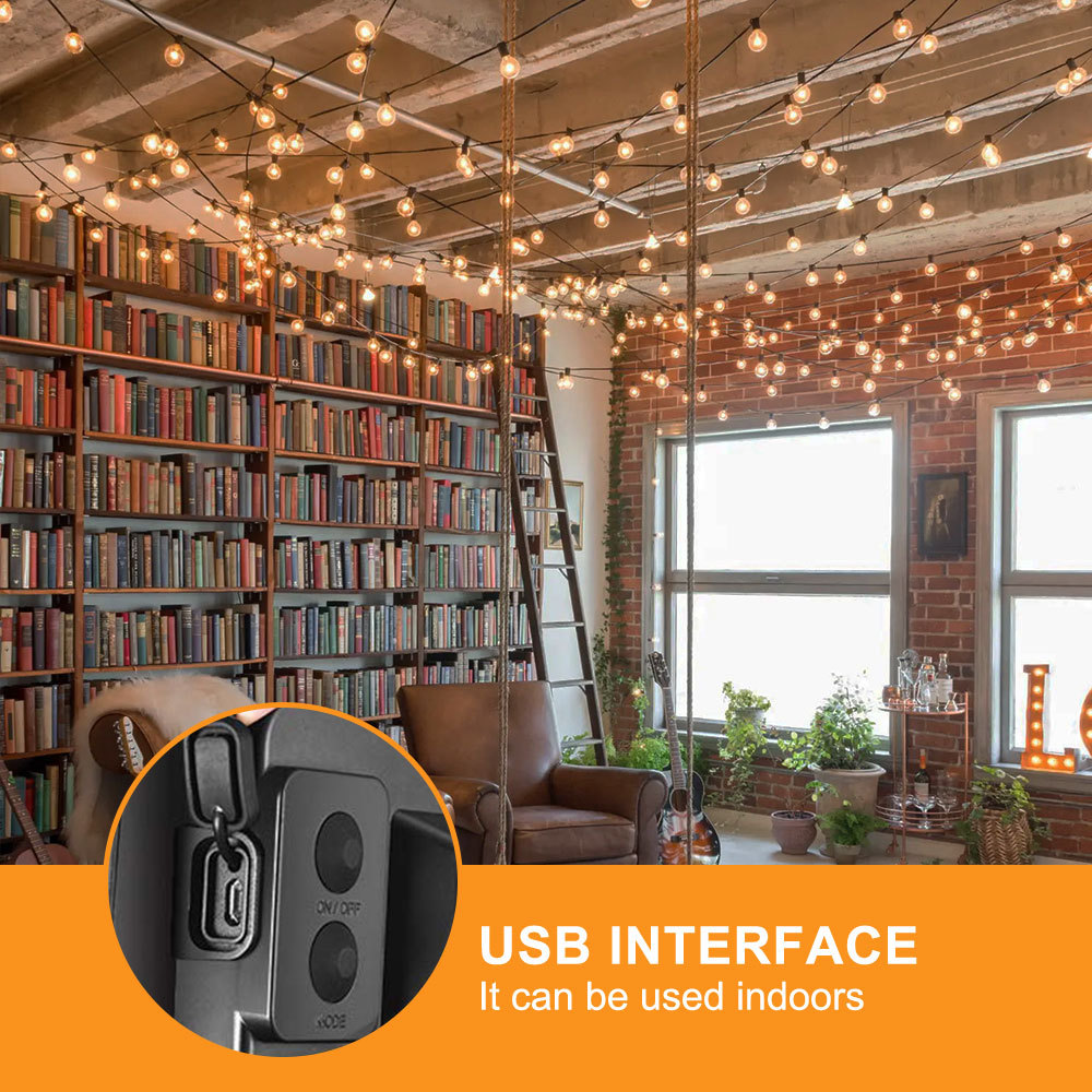 B03C-G40 Solar Powered Led Lig - String Light Bistro ulasan dan harga