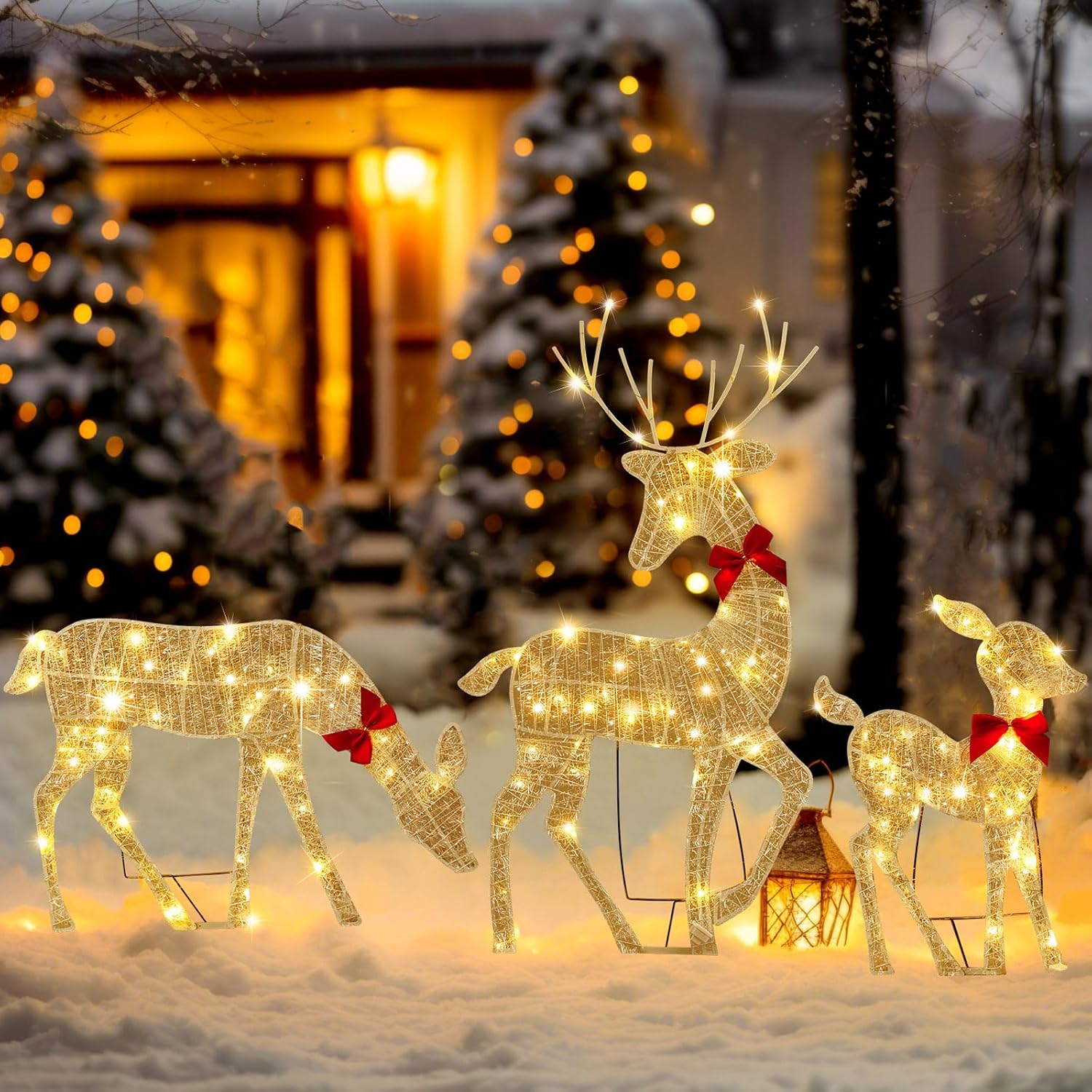 2D Lighted Reindeer Christmas  - Outdoor Lighting Xmas ulasan dan harga