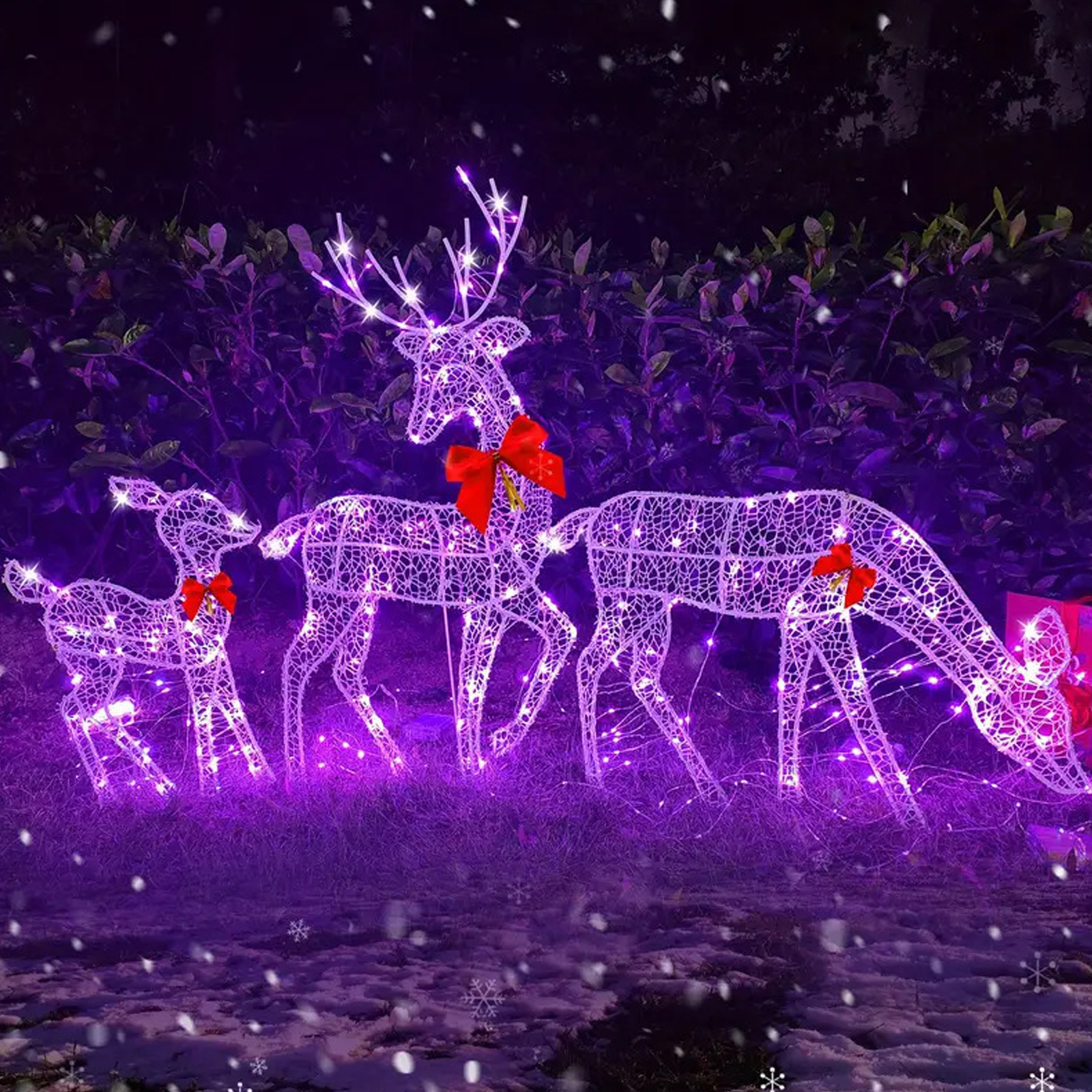 2D Lighted Reindeer Christmas  - Outdoor Lighting Xmas ulasan dan harga