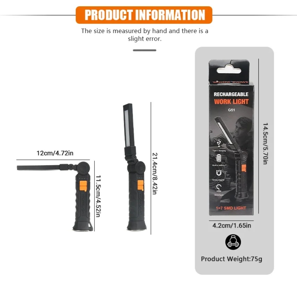 Portable COB LED Flashlight US - Outdoor Lighting Beacon ulasan dan harga