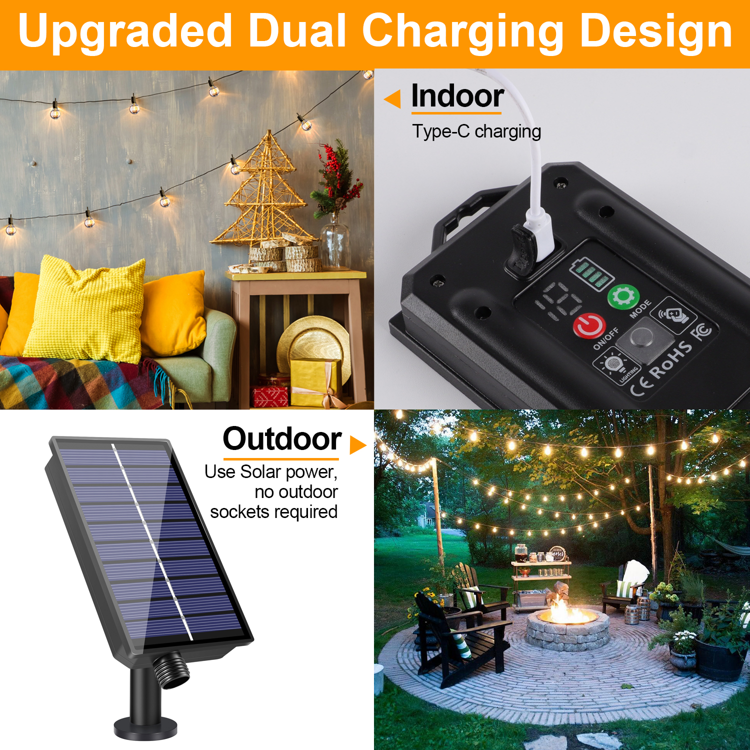 Led G40 Solar Globe Led String - String Light Bistro ulasan dan harga