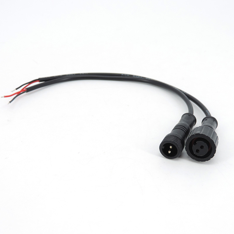 M12 M16 Waterproof 2 Pin core  - Outdoor Lighting Extension Cable ulasan dan harga