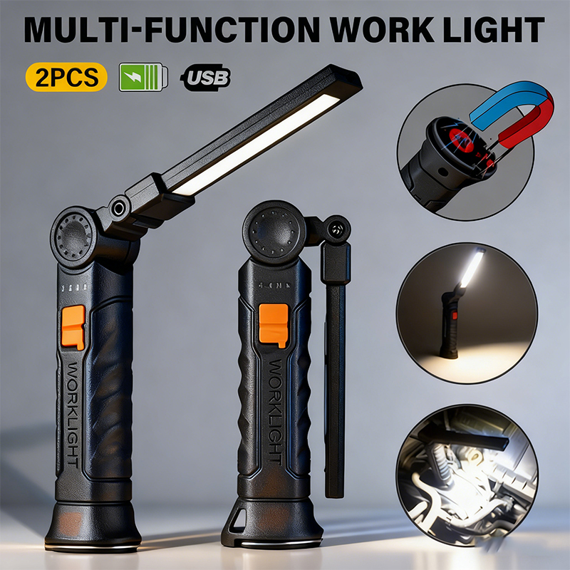 Portable COB LED Flashlight US - Outdoor Lighting Beacon ulasan dan harga