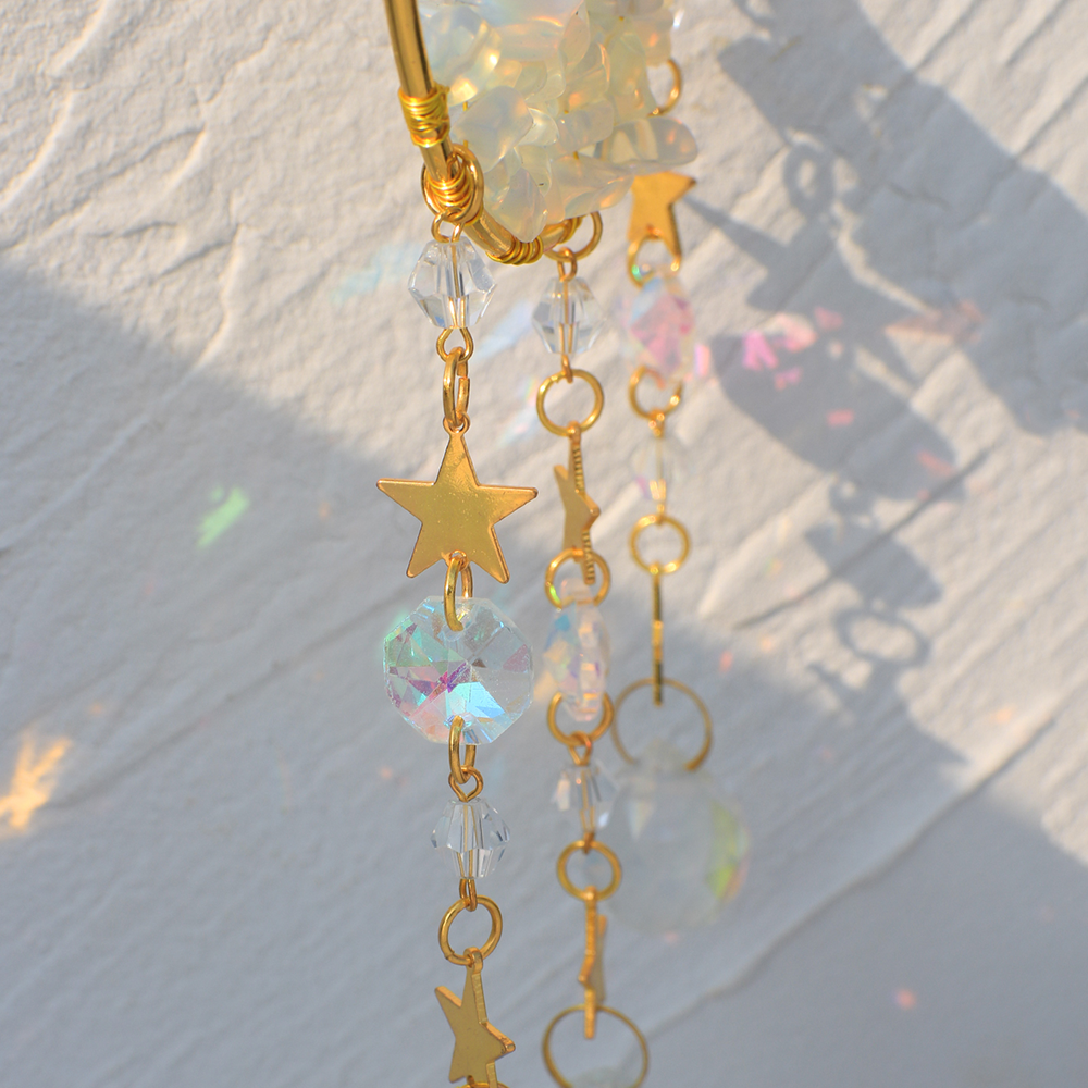 Crystal  Suncatcher Moon Ameth - Outdoor Lighting Xmas ulasan dan harga