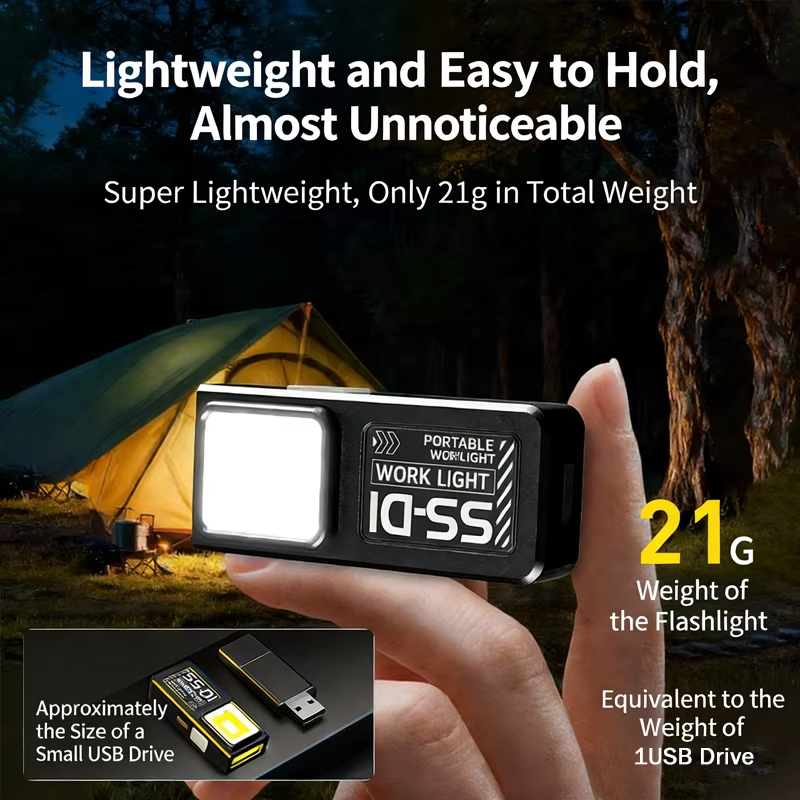 LED COB Flashlight Type C Rech - Led Flood Light ulasan dan harga