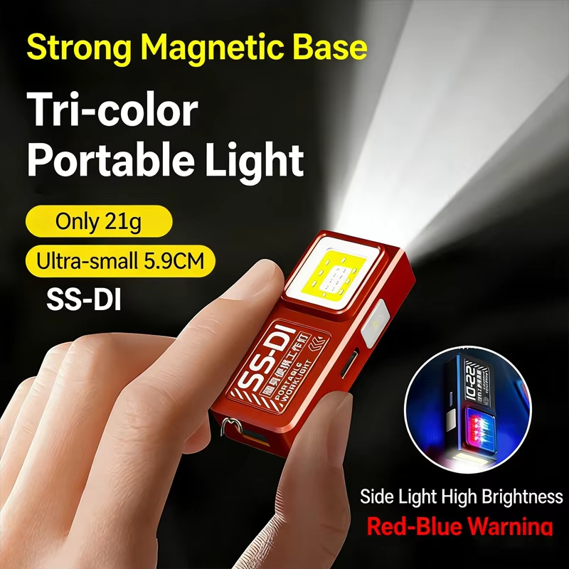 LED COB Flashlight Type C Rech - Led Flood Light ulasan dan harga