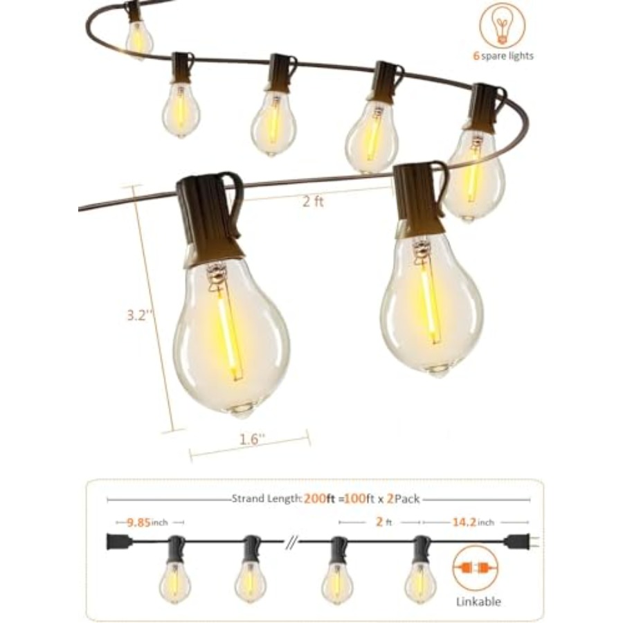 String Lights for Outside Outd - String Light Bistro ulasan dan harga