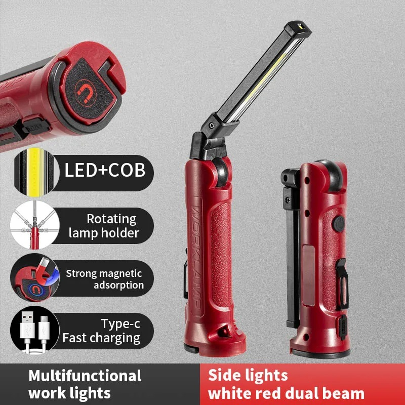 COB LED Work Light Rechargeabl - Outdoor Lighting Beacon ulasan dan harga