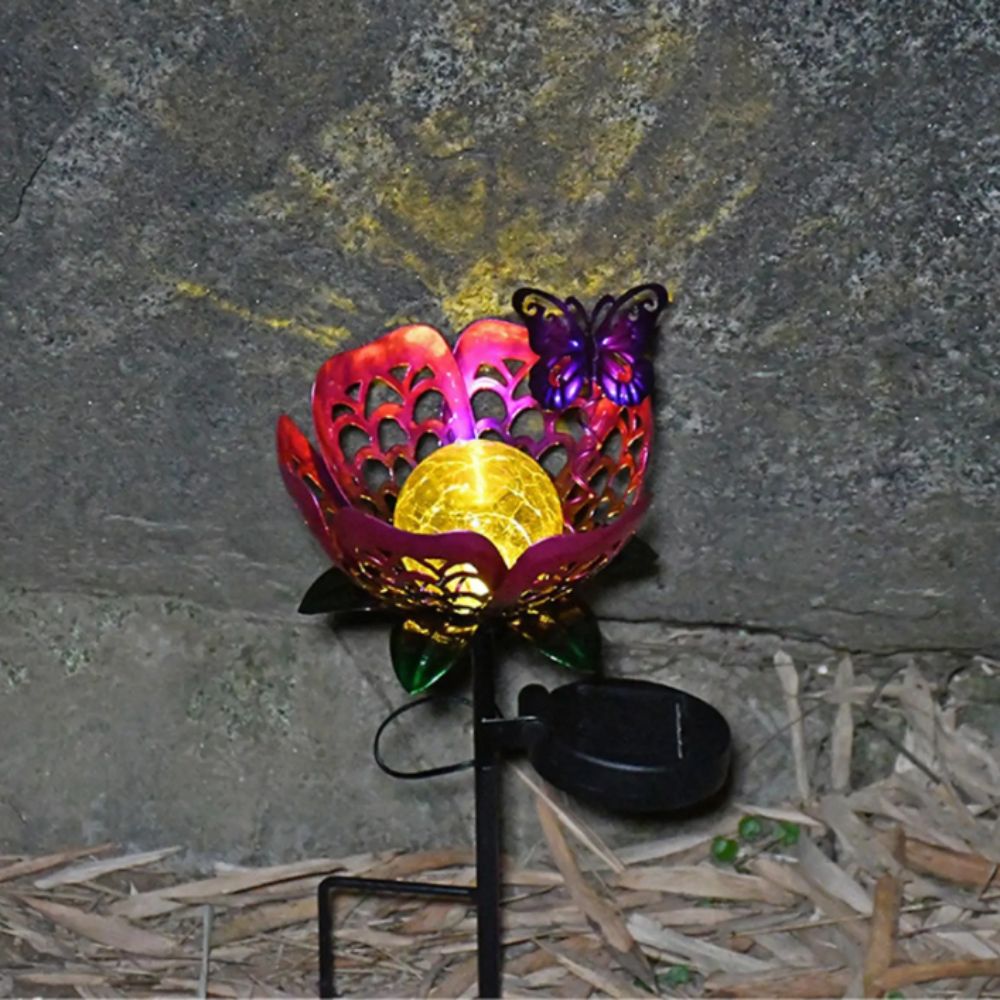 Lotus Shaped Solar Powered Lam - Outdoor Lighting Ground Fixtures ulasan dan harga