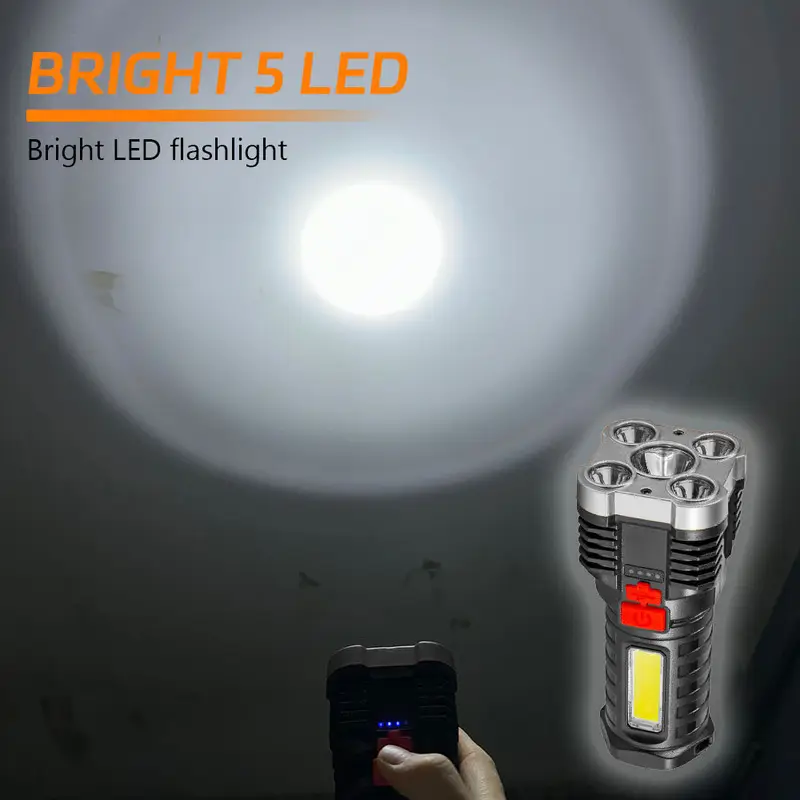 5 LED High Power Led Flashligh - Outdoor Lighting Spotlight ulasan dan harga