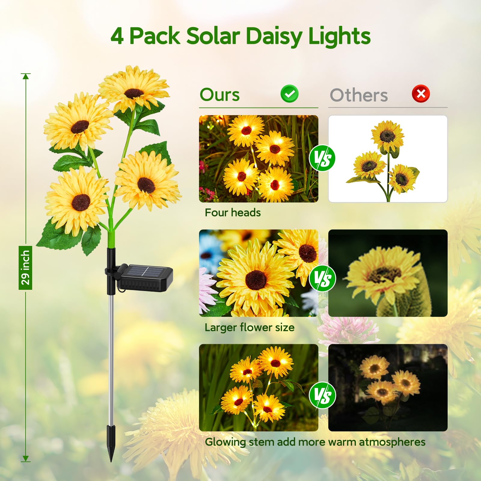 Solar Outdoor Garden Lights, 1 - Outdoor Lighting Yard Decoration ulasan dan harga