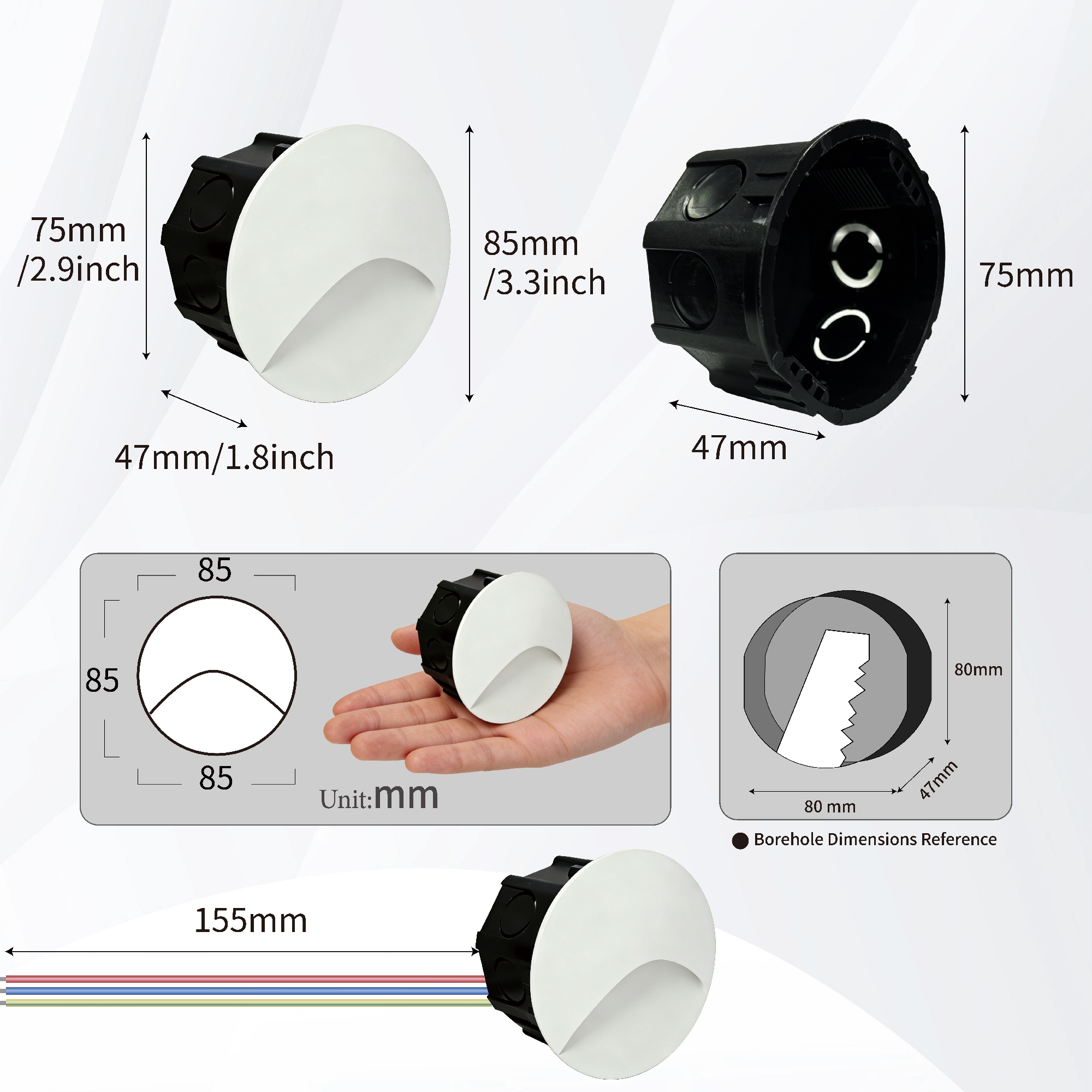 Led Stair Light Step Lights 3W - Xl Outdoor Lighting ulasan dan harga