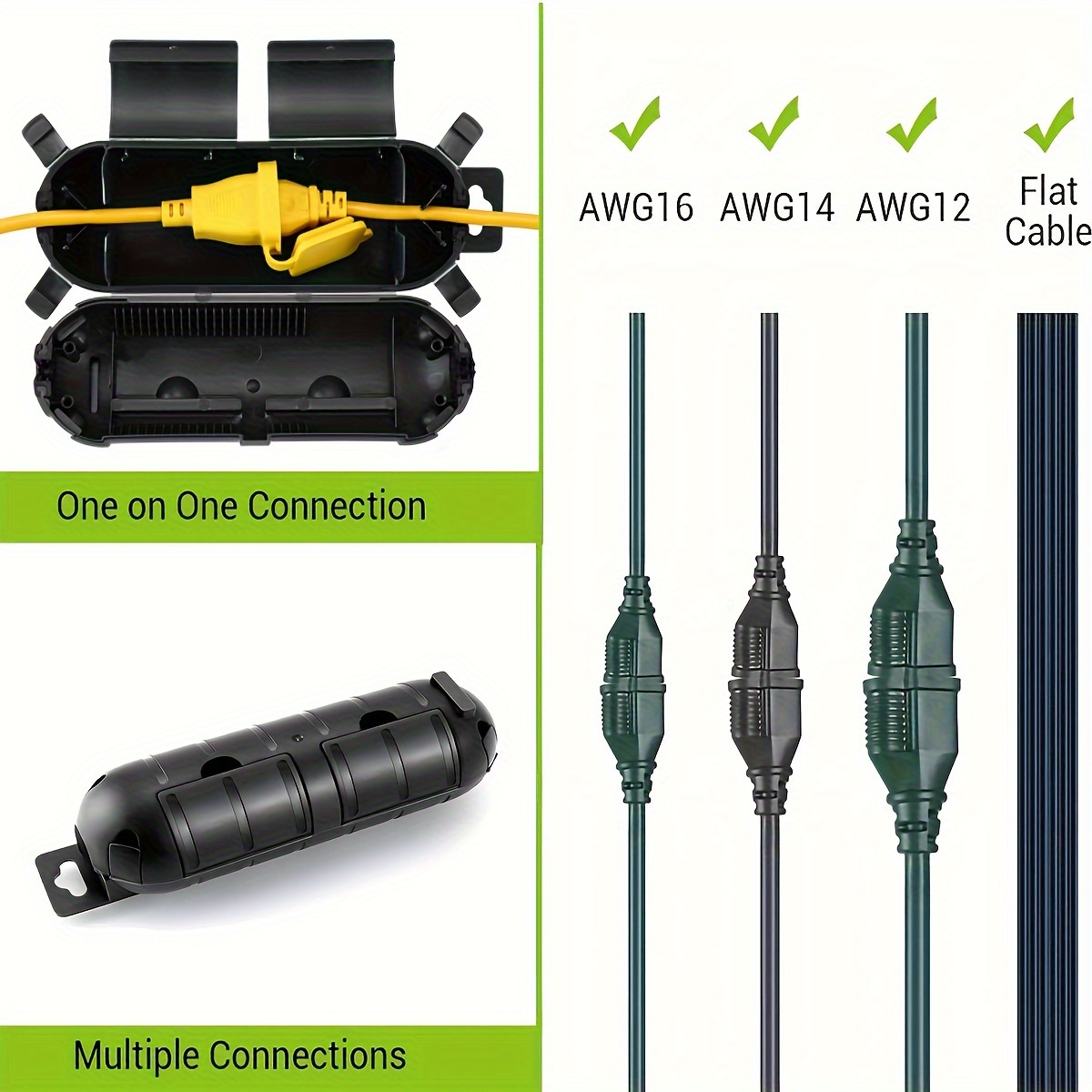 Extension Cord Plug Connection - Outdoor Lighting Xmas ulasan dan harga