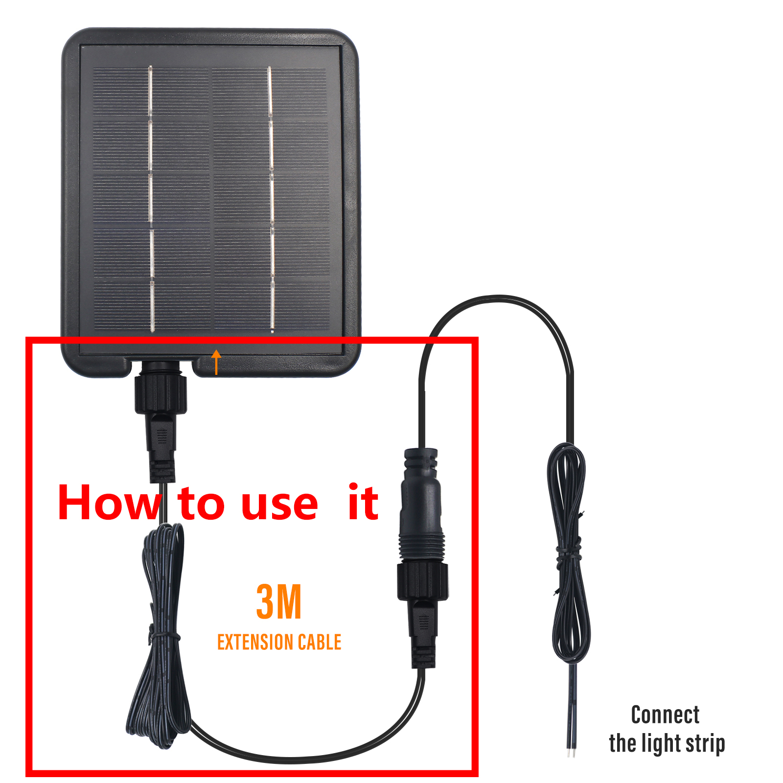 3M Extension Cable for Solar P - Outdoor Lighting Extension Cable ulasan dan harga