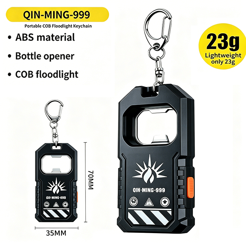 2Pcs Portable LED COB Keychain - Outdoor Lighting Beacon ulasan dan harga